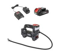 AL-KO Compressore d'aria a batteria ACD 1810, 0,2-10,3 bar, 3 adattatori, 0,9 kg, spegnimento automatico, con batteria agli ioni di litio da 2,0 Ah da 18 V/36 V e caricatore