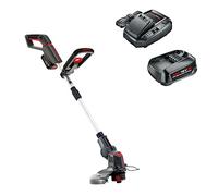 AL-KO Decespugliatore a batteria GT 1825, batteria agli ioni di litio da 18 V (batteria e caricabatterie inclusi), larghezza di taglio 25 cm, gambo telescopico, automatico TIPP, con bobina di filo di