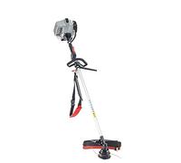 AL-KO - Decespugliatore a scoppio - 33cc, 2tempi, Larghezza di lavoro 41 cm con filo, 25 cm con lama, impugnatura singola Dotazione filo e lama 3 denti. Peso 6,8kg