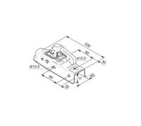 AL-KO GIUNTO A SFERA QUADRO AK 7 mm. 60 PORTATA KG. 750