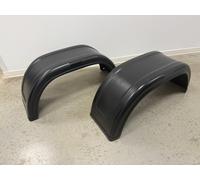 Al-Ko Plastica Copertura Ruota Rimorchio Parafango 260x820x350mm Monoasse Fender