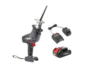 AL-KO Sega a mano a batteria PSD 1815, lunghezza binario, 15 cm, numero di corsa 3.400 al minuto, cambio lama senza attrezzi, con batteria agli ioni di litio da 2,0 Ah da 18 V/36 V e caricatore