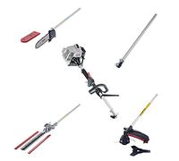 AL-KO Set completo per benzina multitool BC 260 MT, potenza motore 0,75 kW, 2 tempi, dispositivo completo con bobina/lama per coltelli/tagliasiepi/pulsante alto, accessori facili da cambiare, tracolla