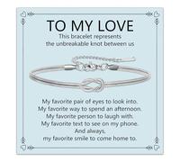 Al Mio Amore Bracciale per Coppia Argento Catena Serpente Gioielli per Fidanzata Fidanzato Moglie Marito Idea Regalo per San Valentino Anniversario Natale Regalo di Compleanno (Coppie-Argento)