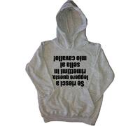 Al mio cavallo Felpa con Cappuccio Bambino Simpatica