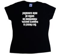 Al mio cavallo Maglietta Donna Simpatica