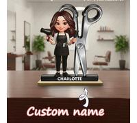 Al mio fantastico parrucchiere - Targa personalizzata in acrilico per parrucchieri uomo e donna, regalo di apprezzamento personalizzato per il tuo amico stilista per ringraziare il suo talento e la su