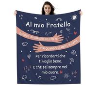 Al mio Fratello Questo è un Abbraccio solo per te per quando siamo lontani Per ricordarti che ti voglio bene E che sei sempre nel mio Cuore Coperta per Fratello Regalo di compleanno Regalo di Natale