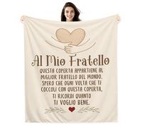 Al mio Fratello Spero che ogni volta che ti coccoli con questa coperta ti ricordi quanto ti voglio bene Idee regalo Coperta per il Miglior Fratello Regalo di compleanno Regalo di Natale (fratello-a)