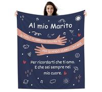 Al mio Marito Questo è un Abbraccio solo per te per quando siamo lontani Per ricordarti che ti amo E che sei sempre nel mio cuore Coperta per Marito Coperta Compleanno San Valentino Regalo di Natale