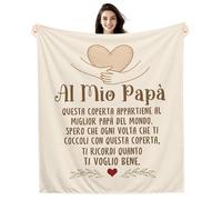 Al mio Papà Spero che ogni volta che ti coccoli con questa coperta ti ricordi quanto ti voglio bene Regalo Coperta per Papà da parte della Figlia del Figlio Compleanno Festa del papà Regalo di Natale
