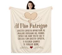 Al mio Patrigno Spero che ogni volta che ti coccoli con questa coperta ti ricordi quanto ti voglio bene Idee regalo Coperta per il Patrigno Compleanno Festa del papà Regalo di Natale (patrigno-a)