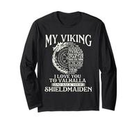al Mio Vichingo Ti Amo al Valhalla e Ritorno - Viking Pride Maglia a Manica