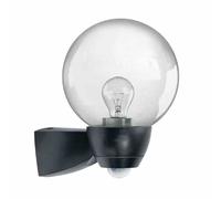 Al Monza / Garda Luce Sensore 77W Hv-Halogenlampe Nero Opaco Vetro Chiaro