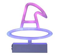 al Neon, Cappello da Strega USB/Batteria Alimentato RGB fonte di Luce LED al Neon, Lampada Decorativa di Halloween ha portato segni al Neon per Camera da Letto Bambini Gioco