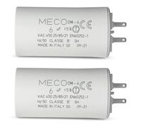 Al Paio MECO Condensatore Permanente Persiane 6uF 450v Alette 2.8mm
