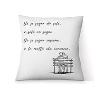 AL PRODUCTION Cuscino Personalizzato con Frase per Lui e Lei 40x40 cm con Fodera e Imbottitura per Divano, Letto e Poltrona - Idee Regalo Uomo e Donna Compleanno e San Valentino - Made in Italy