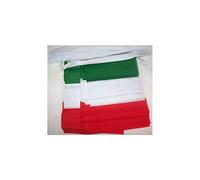 AL PRODUCTION Ghirlanda 12 Metri 20 Bandiere Nazione Italia Misura Bandierina 30x45 Cm