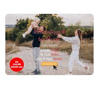 AL Production Puzzle personalizzato con foto e testo da 24 a 384 pezzi, stampato in alta definizione - regalo per Natale, San Valentino, Compleanno (Rettangolare, 20x29 cm 192 Pezzi)