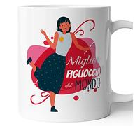 AL PRODUCTION Tazza Miglior Figlioccia del Mondo -Idee Regali Divertenti e Originali -Tazze di caffè eTè - 330ml