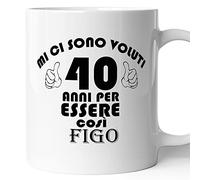 AL PRODUCTION Tazza Mug 40 Anni per Diventare Figo Compleanno Regalo - Eventi