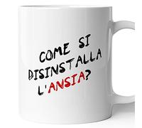AL PRODUCTION Tazza Mug Come Si Disinstalla L'Ansia - Idea regalo