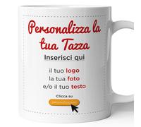 AL PRODUCTION Tazza Mug Personalizzata con Foto Testo Logo Immagine Ideale per