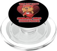 Al ragazzo piace correre il criceto di mezza maratona PopSockets PopGrip per MagSafe