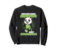 Al ragazzo piace correre mezza maratona Panda Runner Felpa