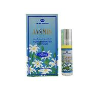 Al Rehab, profumo roll on all'olio di attar, fragranza di gelsomino, 6 ml, senza alcool