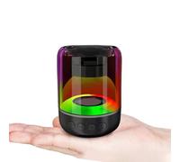Al salama Mini altoparlante corano, custodia trasparente 3D con luce ad onda d'acqua, Bluetooth 5.0, suono surround HD a 360° e basso, APP/telecomando, 18 recitatori e 15 lingue