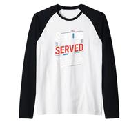Al servizio di coloro che hanno servito con un colpo di sarcasmo VA Nurse Maglia con Maniche Raglan
