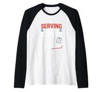Al servizio di coloro che hanno servito ora, passami quel grafico VA Nurse Maglia con Maniche Raglan