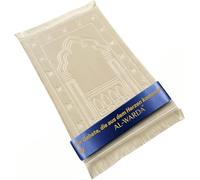 AL-WARDA Tappeto di preghiera musulmano - Tappeto di preghiera Musulmano in peluche super confortevole-Islam Regalo-tappeto di preghiera musulmano spesso, morbido come una nuvola