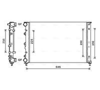 AL2144 AVA QUALITY COOLING Radiatore, Raffreddamento motore per ALFA ROMEO