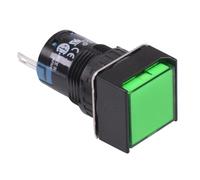 AL6Q-P3PG Verde 16mm 12V Luce Pilota Quadrata IP65 IDEC