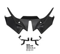 Ala aerodinamica anteriore, spoiler anteriore per moto Carenatura Winglet Aerodinamica Wing Cover Trim per Kawasaki Z650 Z 650 z650 2021 2022 2023 2024 (nero)