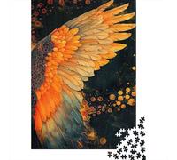 Ala Creativa Puzzle da 1000 Pezzi in Carta per Adulti Materiale Ecologico Spesso Allenamento Cerebrale Puzzle Tema Piuma Educativo Decorazione da Parete Regalo 70x50cm/1000pcs