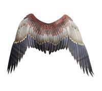 Ala D'angelo 41x29,5 Pollici Costume Da Angelo Di Halloween Ala Cosplay in Tessuto Non Tessuto per Adulti Con Spalline Regolabili per Halloween Cosplay Dress up Carnevale Stile Aquila Ala D'angelo Ner