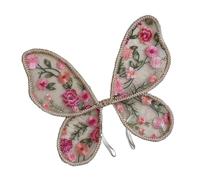 Ala di farfalla per bambini in pizzo Angelico 550 mm per incantevoli servizi fotografici e spettacoli, ala ricamata