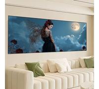 Ala Diamond Painting Kit Completo,Donna Diamond Painting Grande 100x50cm,Fai da Te 5D Crystal Art Ricamo a Punto Croce Artigianale Kit,DIY Quadri Pittura Diamante Mosaico Decorazione Domestica 0R-35
