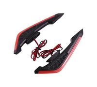 Ala fissa per moto con luce, materiale ABS, kit 2 alette aerodinamiche con LED da 17,8 cm, 110 g, sistema LED freddo 12 V per uso di modifica auto sportive