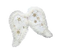 Ala in pizzo decorata con stelle luccicanti per bambini, per travestimenti, feste, cosplay, fotografia, accessorio per costume per bambini, spettacoli teatrali, ali con paillettes