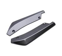 Ala Spoiler 40CM Universale Per BMW F30 F31 F32 F33 F22 Paraurti Posteriore Splitter Spoiler Laterale Canards Diffusore Adesivo Trim Cover Alettone Posterior(Aspetto in fibra di carbonio)