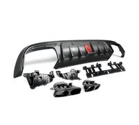 Ala Spoiler Diffusore Posteriore Effetto Carbonio Con Terminali Scarico Per Benz Classe C W205 C63/C63S/C43 4 Porte Berlina 2015-2021 Alettone Posterior(Carbon look)
