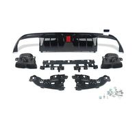 Ala Spoiler Diffusore Posteriore Effetto Carbonio Con Terminali Scarico Per Benz Classe C W205 C63/C63S/C43 4 Porte Berlina 2015-2021 Alettone Posterior(Glossly black)