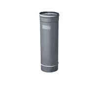 Ala tubo per stufe in acciaio inox Ø 20 x h 50 cm canna fumaria senza guarnioni [EEK: Non disponibile]