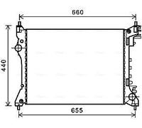 ALA2117 AVA QUALITY COOLING Radiatore, Raffreddamento motore per ALFA ROMEO,FIAT