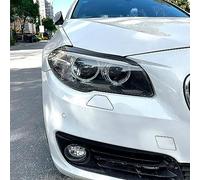 ALaaaaL Auto Fari Sopracciglio Palpebre per BMW 5 Series F10 F11 F18 2010-2017,Faro Sopracciglia Palpebra Adesivo Copertura Trim Copertura Exterior Accessori,A-Gloss Black