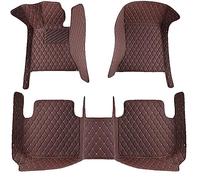 ALaaaaL Pelle PU Tappetini per Auto per Laguna Coupe 2008-2011,Tappeto Protezione Tappetino Fatto su Misura Impermeabile Antiscivolo Accessor,F/Brown